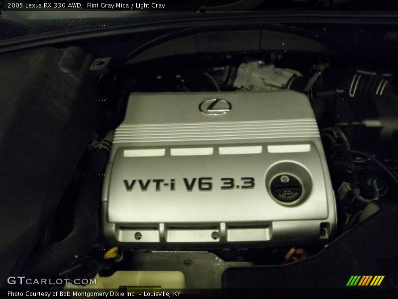 Flint Gray Mica / Light Gray 2005 Lexus RX 330 AWD