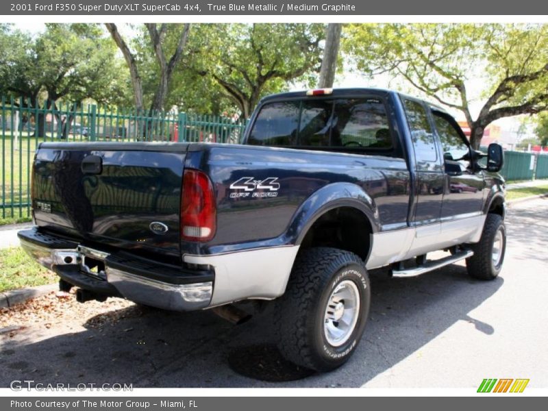 True Blue Metallic / Medium Graphite 2001 Ford F350 Super Duty XLT SuperCab 4x4