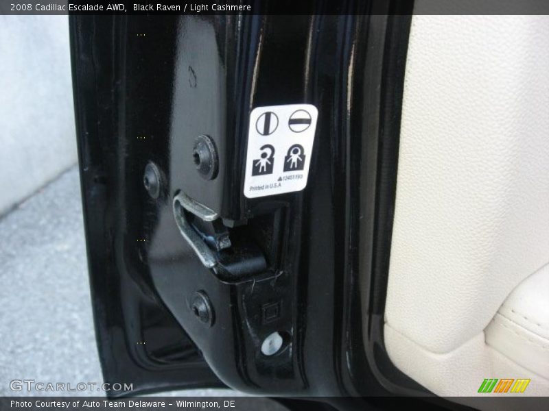 Black Raven / Light Cashmere 2008 Cadillac Escalade AWD