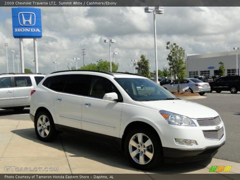 Summit White / Cashmere/Ebony 2009 Chevrolet Traverse LTZ