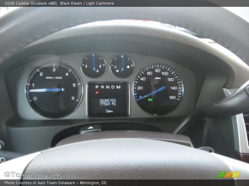 Black Raven / Light Cashmere 2008 Cadillac Escalade AWD
