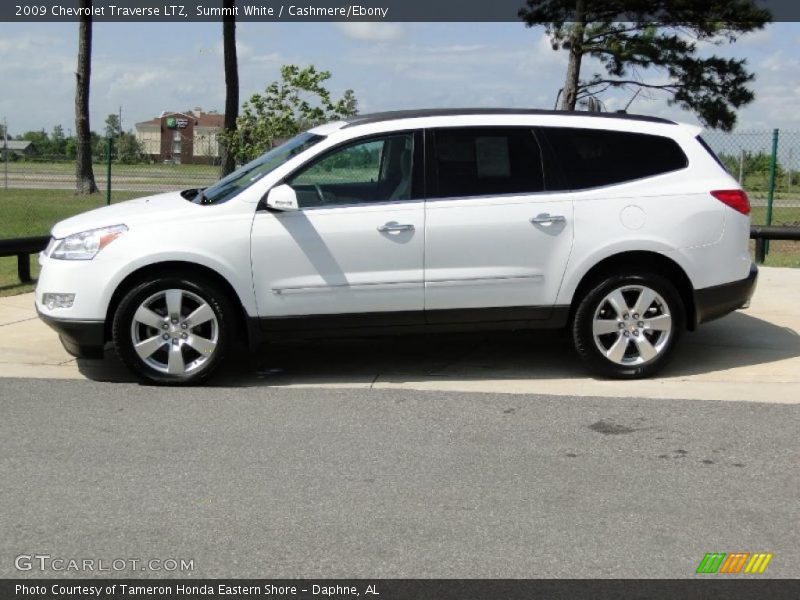 Summit White / Cashmere/Ebony 2009 Chevrolet Traverse LTZ