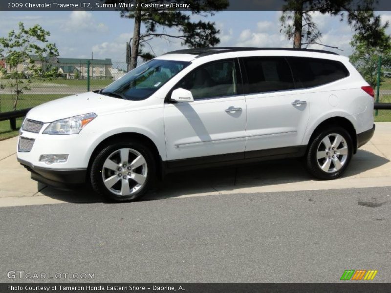 Summit White / Cashmere/Ebony 2009 Chevrolet Traverse LTZ