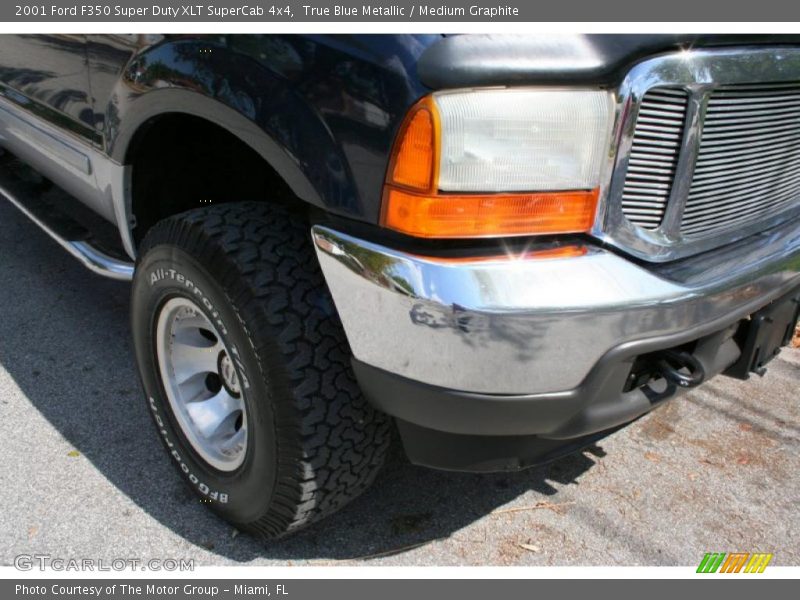 True Blue Metallic / Medium Graphite 2001 Ford F350 Super Duty XLT SuperCab 4x4