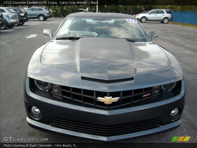Cyber Gray Metallic / Black 2011 Chevrolet Camaro SS/RS Coupe
