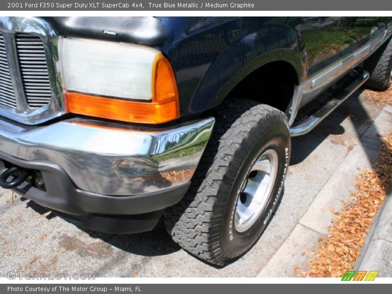 True Blue Metallic / Medium Graphite 2001 Ford F350 Super Duty XLT SuperCab 4x4