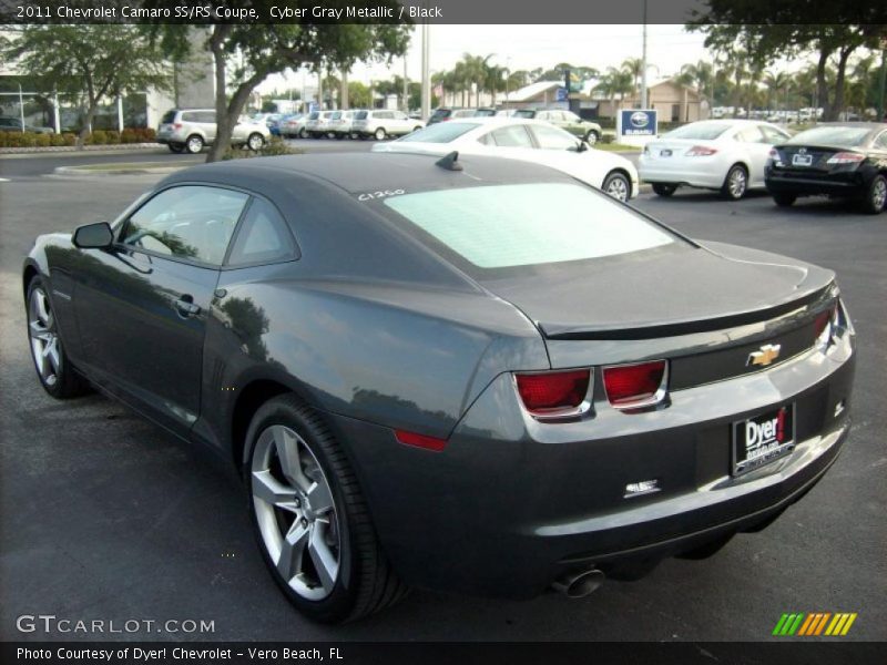 Cyber Gray Metallic / Black 2011 Chevrolet Camaro SS/RS Coupe