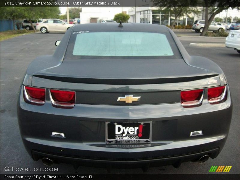 Cyber Gray Metallic / Black 2011 Chevrolet Camaro SS/RS Coupe