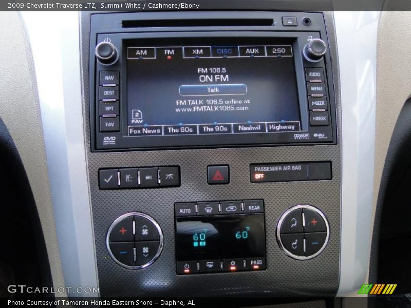 Summit White / Cashmere/Ebony 2009 Chevrolet Traverse LTZ