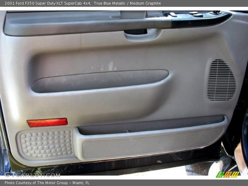 True Blue Metallic / Medium Graphite 2001 Ford F350 Super Duty XLT SuperCab 4x4