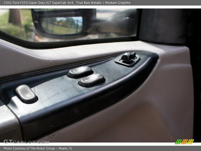 True Blue Metallic / Medium Graphite 2001 Ford F350 Super Duty XLT SuperCab 4x4