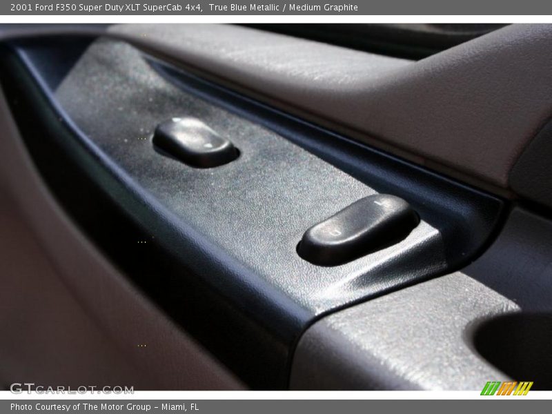 True Blue Metallic / Medium Graphite 2001 Ford F350 Super Duty XLT SuperCab 4x4