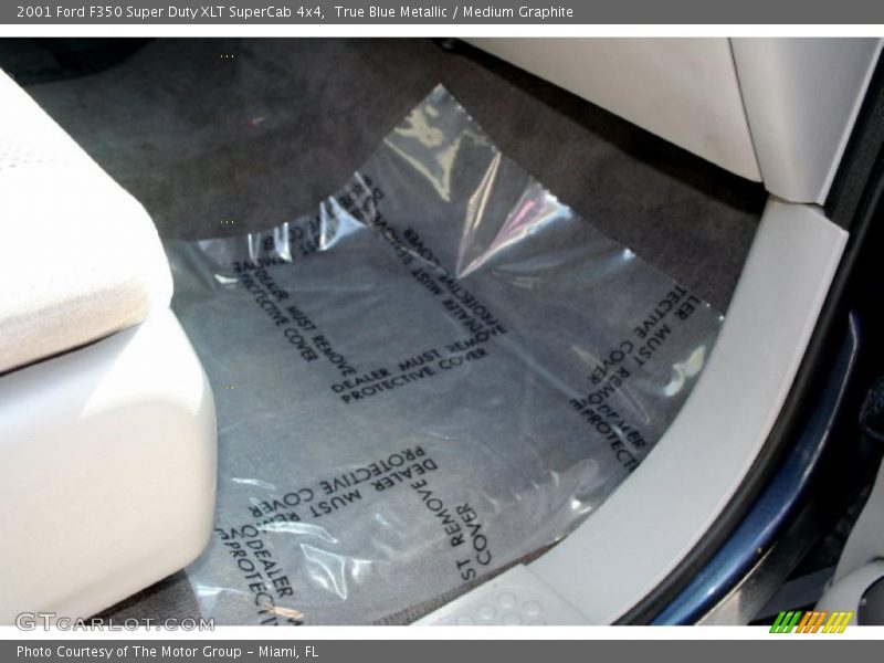 True Blue Metallic / Medium Graphite 2001 Ford F350 Super Duty XLT SuperCab 4x4
