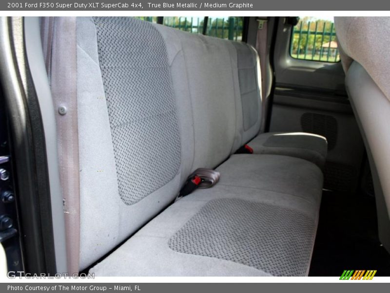 True Blue Metallic / Medium Graphite 2001 Ford F350 Super Duty XLT SuperCab 4x4