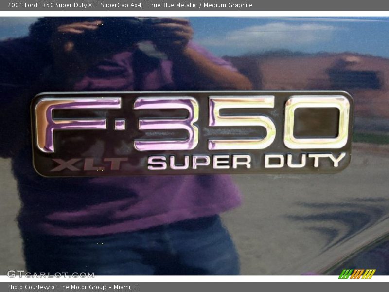 True Blue Metallic / Medium Graphite 2001 Ford F350 Super Duty XLT SuperCab 4x4
