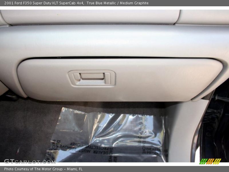 True Blue Metallic / Medium Graphite 2001 Ford F350 Super Duty XLT SuperCab 4x4