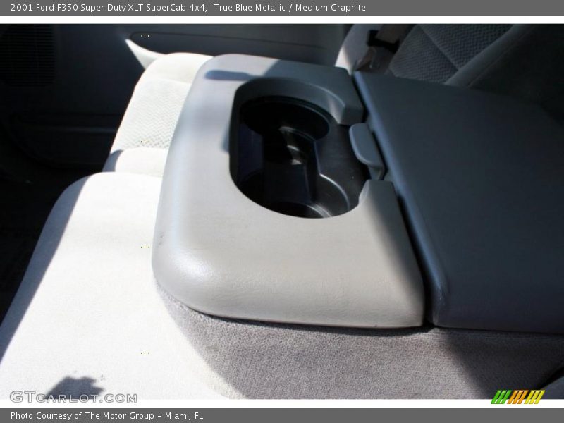 True Blue Metallic / Medium Graphite 2001 Ford F350 Super Duty XLT SuperCab 4x4