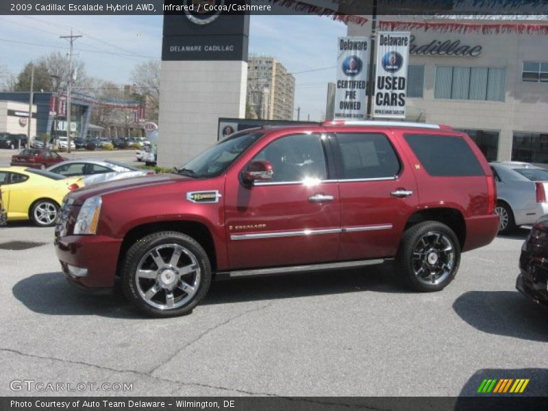 Infrared / Cocoa/Cashmere 2009 Cadillac Escalade Hybrid AWD