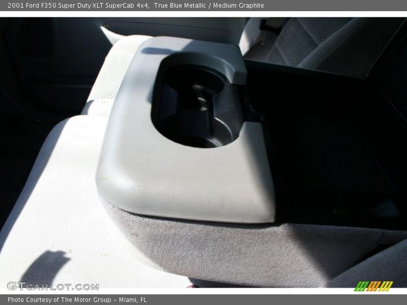 True Blue Metallic / Medium Graphite 2001 Ford F350 Super Duty XLT SuperCab 4x4