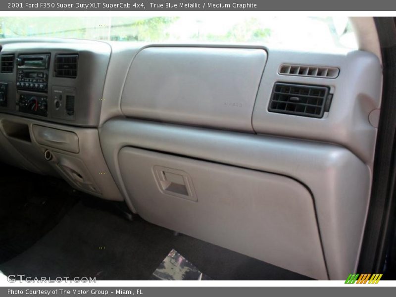 True Blue Metallic / Medium Graphite 2001 Ford F350 Super Duty XLT SuperCab 4x4