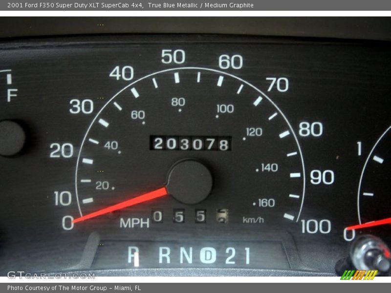 True Blue Metallic / Medium Graphite 2001 Ford F350 Super Duty XLT SuperCab 4x4