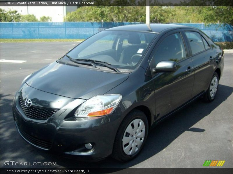 Flint Mica / Dark Charcoal 2009 Toyota Yaris Sedan