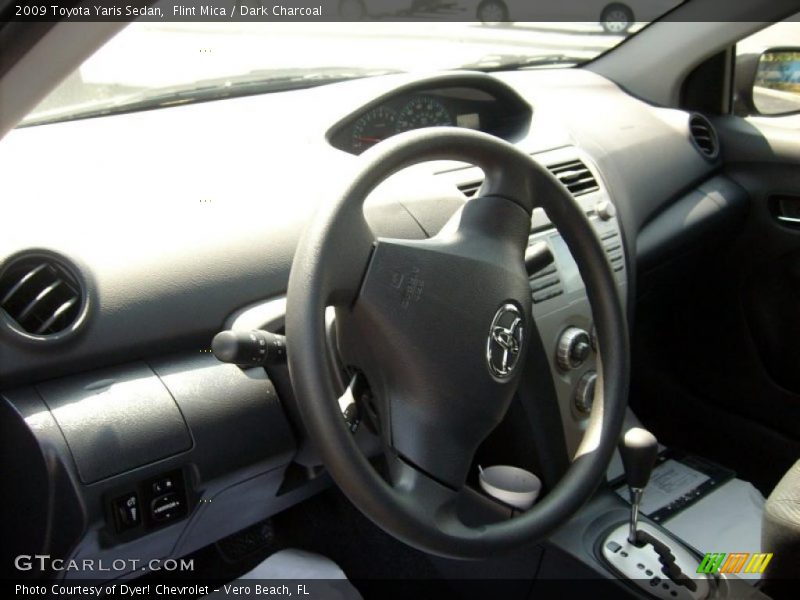 Flint Mica / Dark Charcoal 2009 Toyota Yaris Sedan
