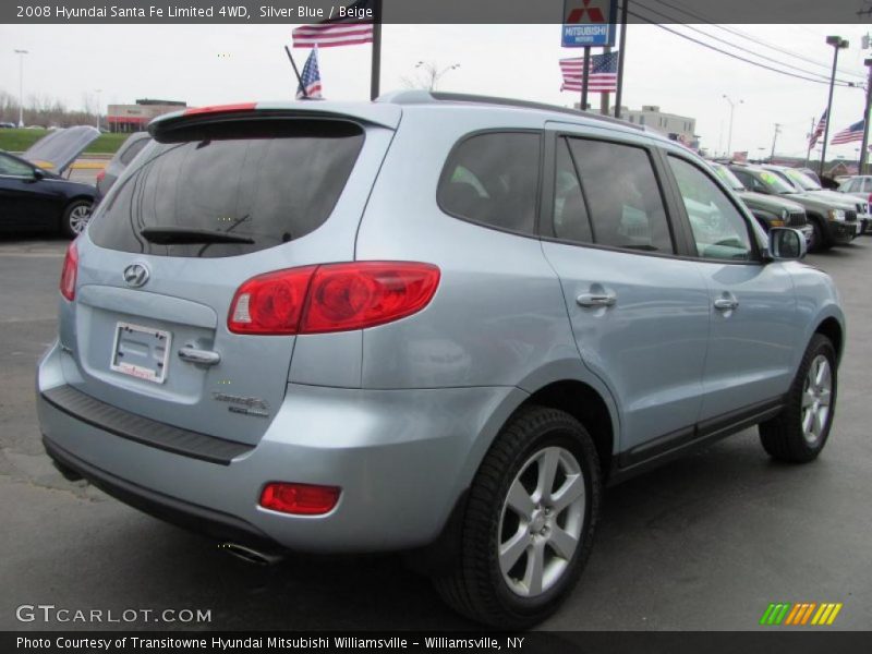 Silver Blue / Beige 2008 Hyundai Santa Fe Limited 4WD