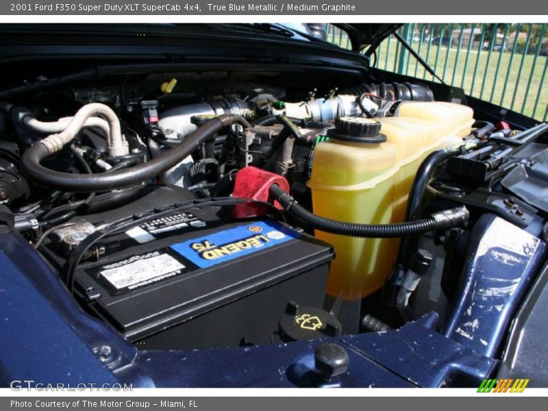 True Blue Metallic / Medium Graphite 2001 Ford F350 Super Duty XLT SuperCab 4x4