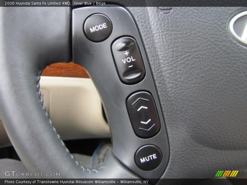 Silver Blue / Beige 2008 Hyundai Santa Fe Limited 4WD