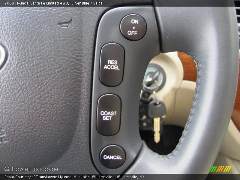 Silver Blue / Beige 2008 Hyundai Santa Fe Limited 4WD