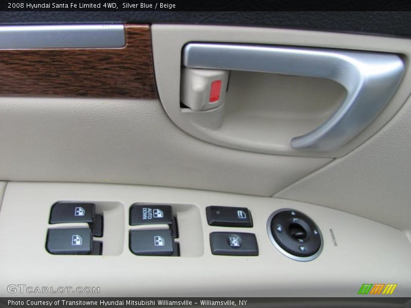 Silver Blue / Beige 2008 Hyundai Santa Fe Limited 4WD
