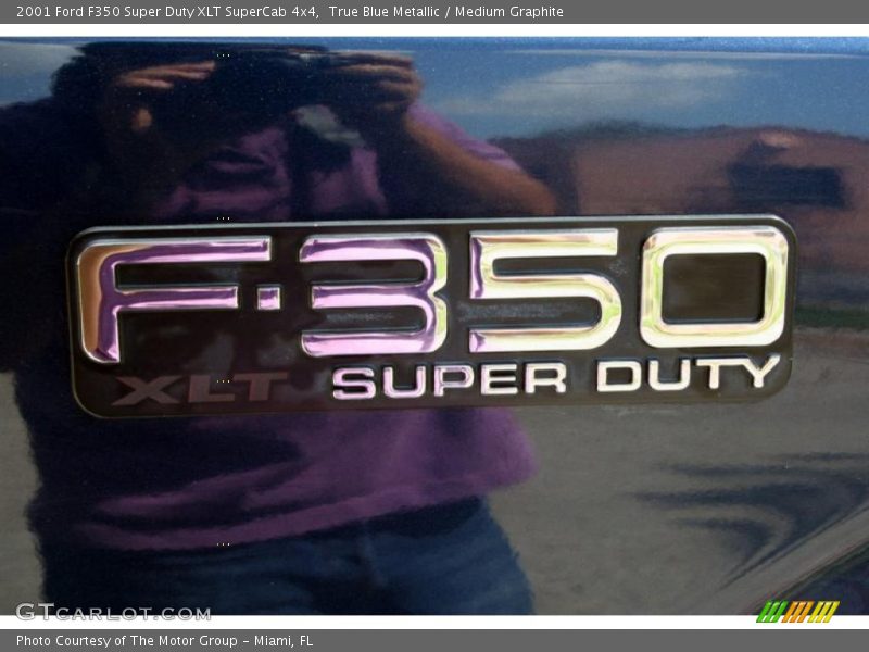 True Blue Metallic / Medium Graphite 2001 Ford F350 Super Duty XLT SuperCab 4x4