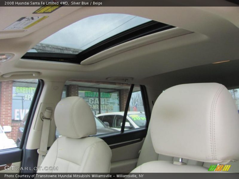 Silver Blue / Beige 2008 Hyundai Santa Fe Limited 4WD