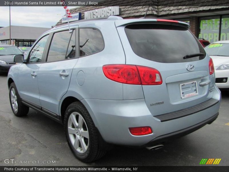 Silver Blue / Beige 2008 Hyundai Santa Fe Limited 4WD