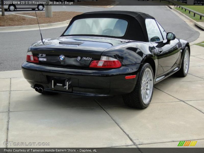 Jet Black / Beige 2001 BMW Z3 3.0i Roadster