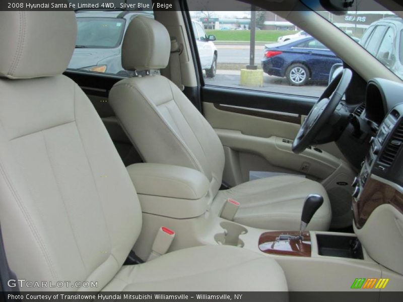 Silver Blue / Beige 2008 Hyundai Santa Fe Limited 4WD