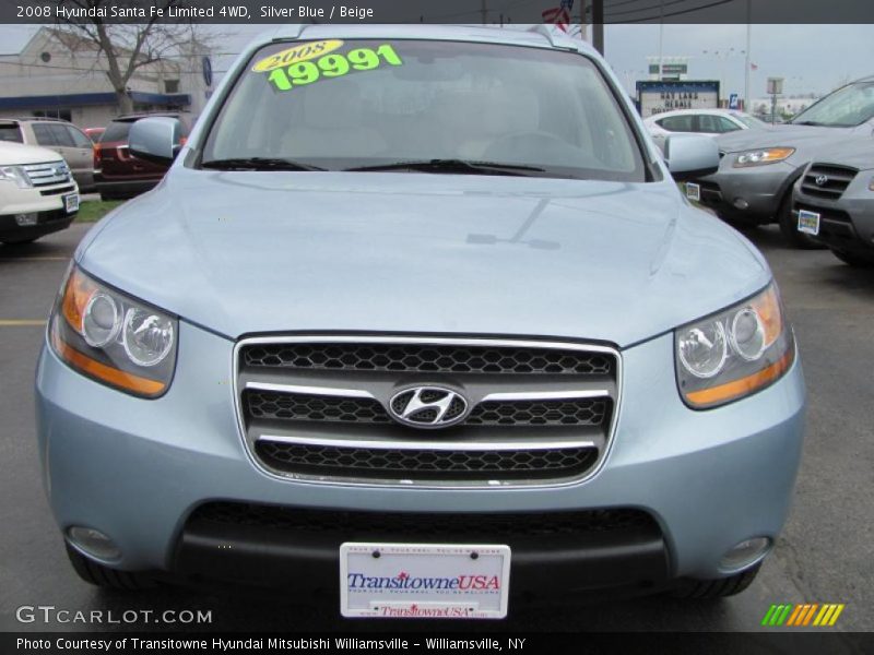Silver Blue / Beige 2008 Hyundai Santa Fe Limited 4WD