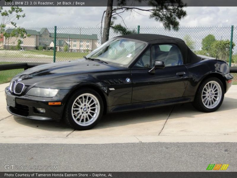 Jet Black / Beige 2001 BMW Z3 3.0i Roadster