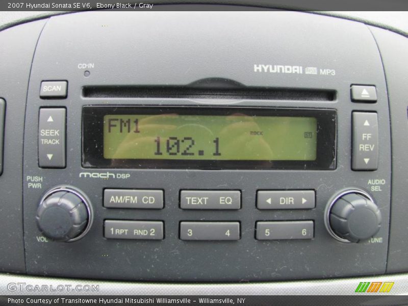 Ebony Black / Gray 2007 Hyundai Sonata SE V6
