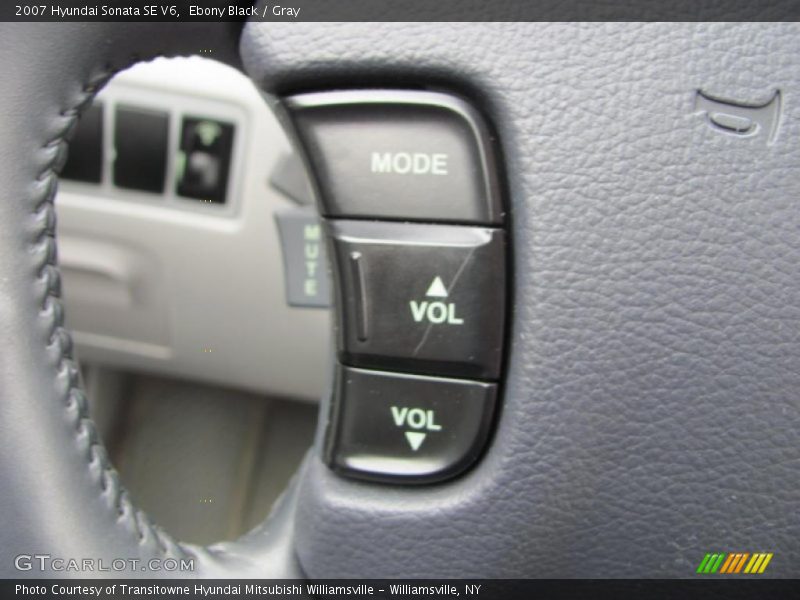 Ebony Black / Gray 2007 Hyundai Sonata SE V6