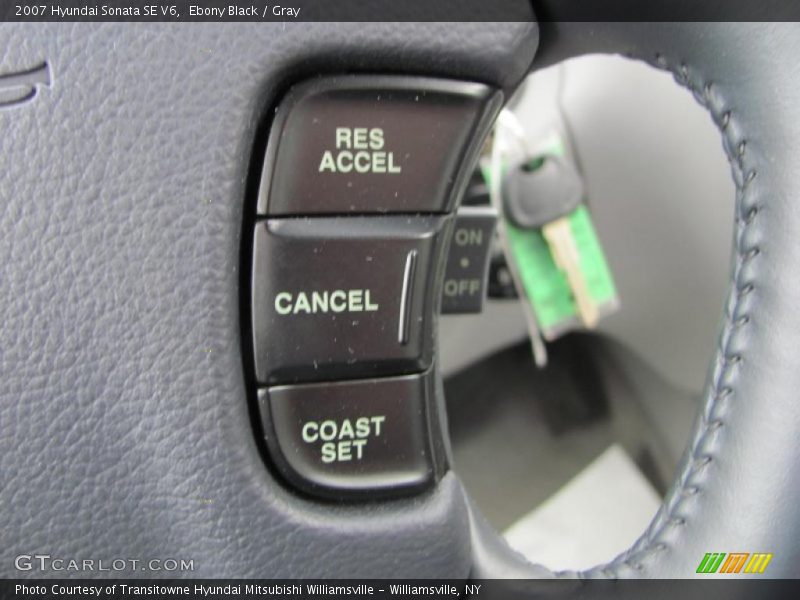 Ebony Black / Gray 2007 Hyundai Sonata SE V6