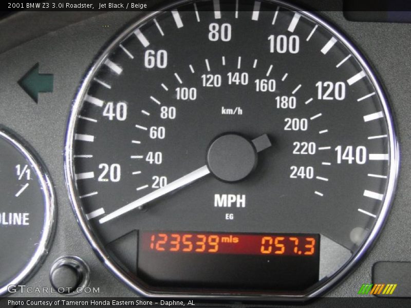 Jet Black / Beige 2001 BMW Z3 3.0i Roadster