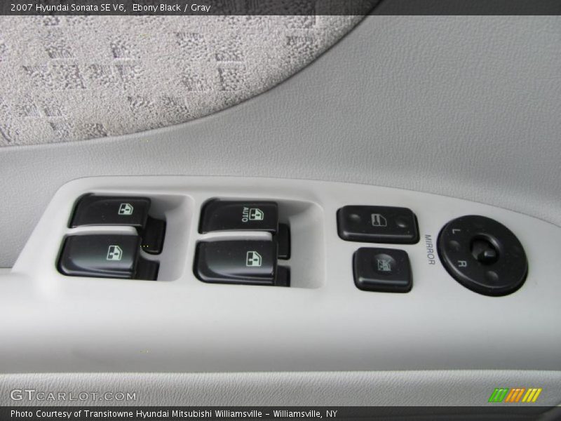 Ebony Black / Gray 2007 Hyundai Sonata SE V6