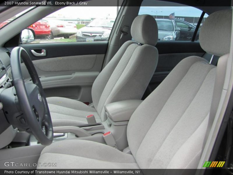 Ebony Black / Gray 2007 Hyundai Sonata SE V6