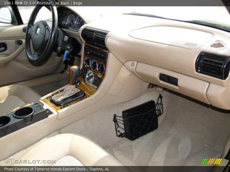 Jet Black / Beige 2001 BMW Z3 3.0i Roadster