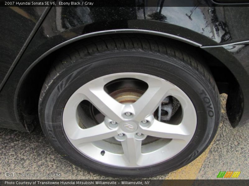 Ebony Black / Gray 2007 Hyundai Sonata SE V6