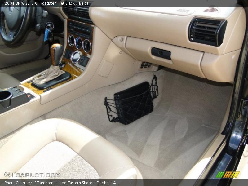 Jet Black / Beige 2001 BMW Z3 3.0i Roadster