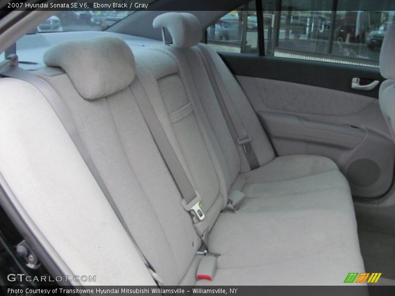 Ebony Black / Gray 2007 Hyundai Sonata SE V6