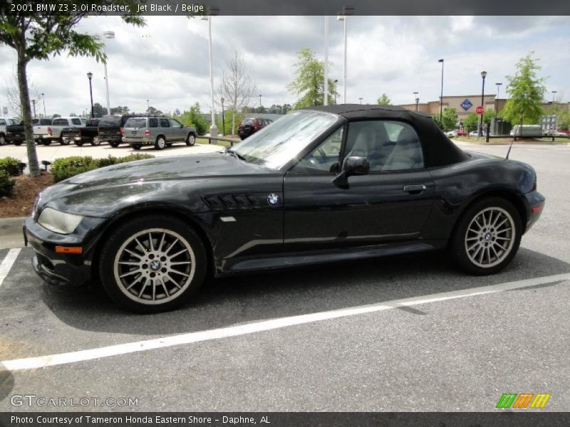 Jet Black / Beige 2001 BMW Z3 3.0i Roadster